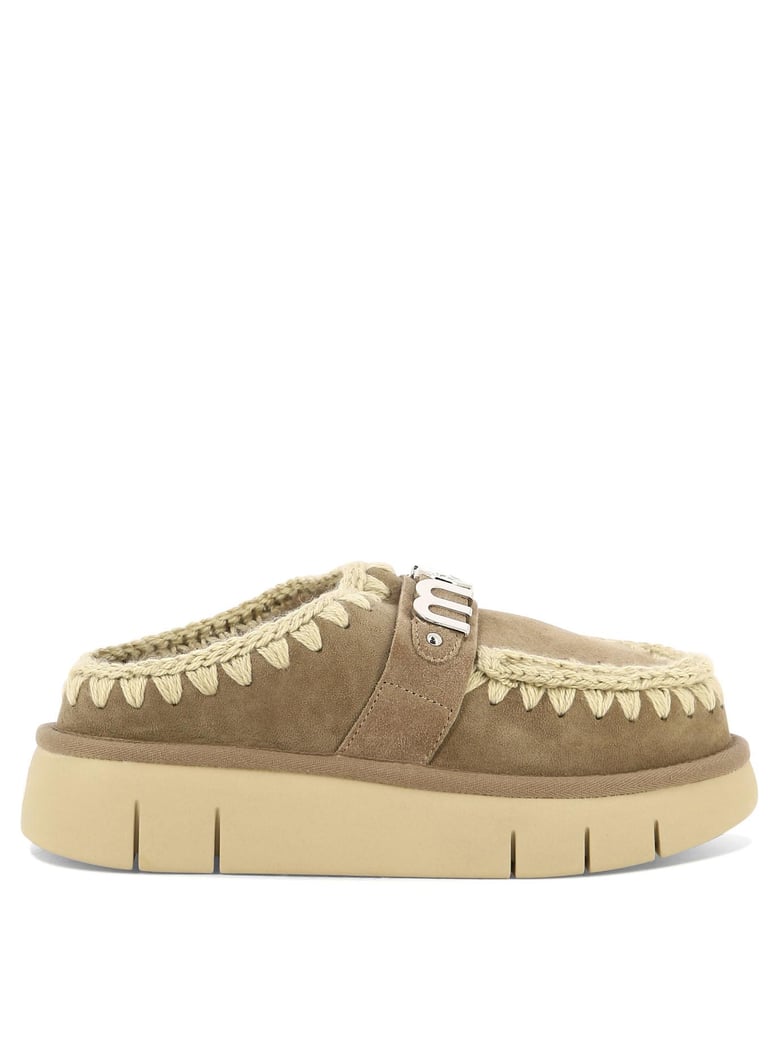 brown suede slippers by Selfnex