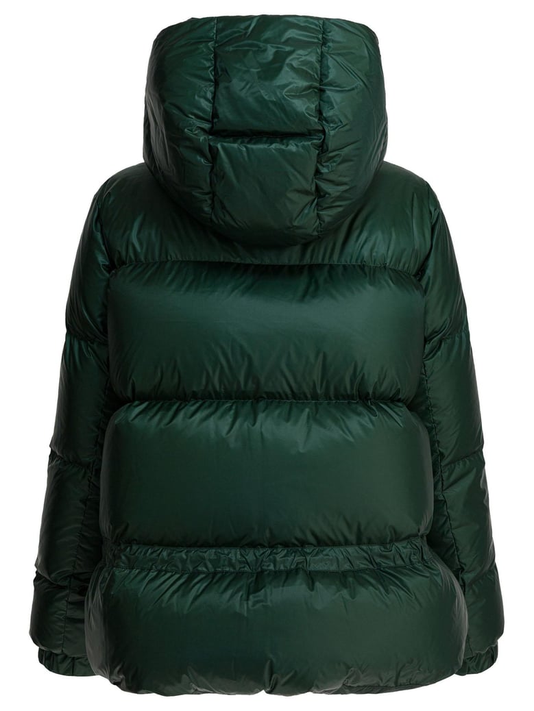 green nylon down jacket by Selfnex