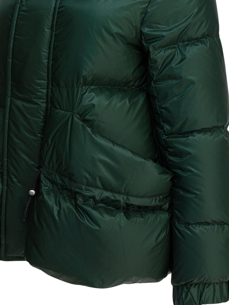green nylon down jacket by Selfnex