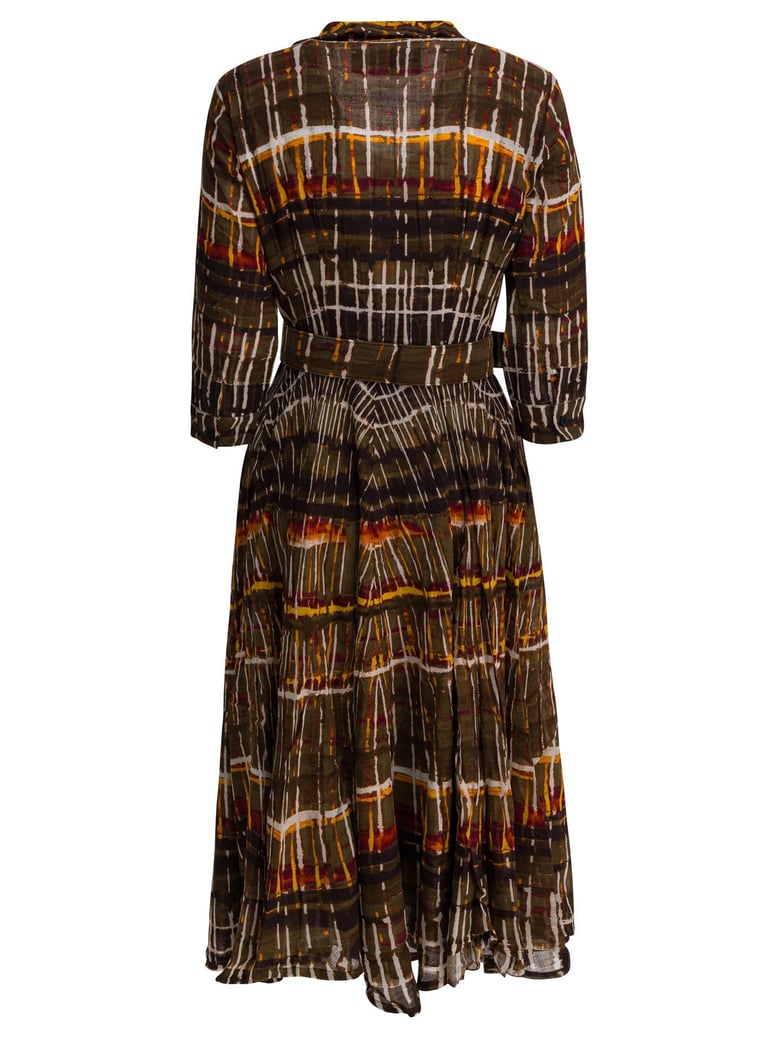 brown plaid wool dress by Selfnex