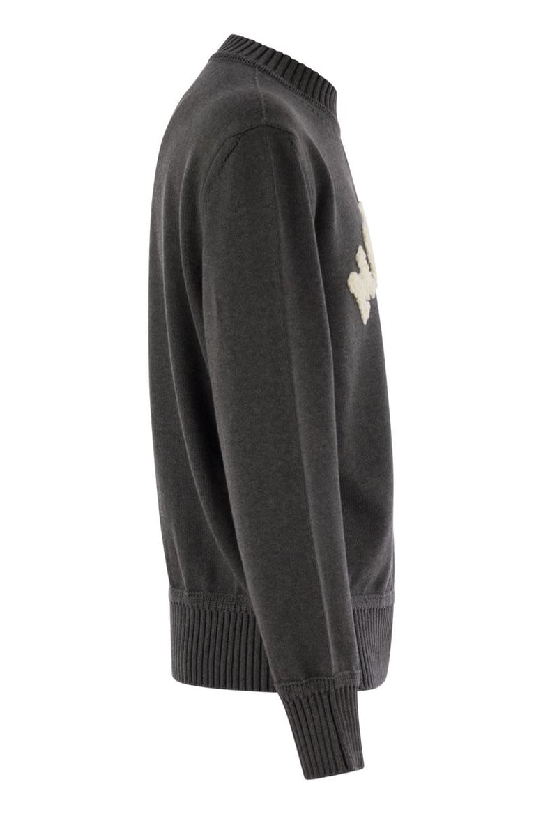 sweater with round neck in cotton by Selfnex