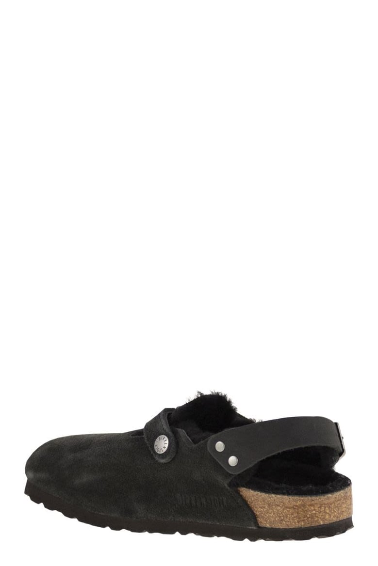 tokio leather and fur slippers by Selfnex