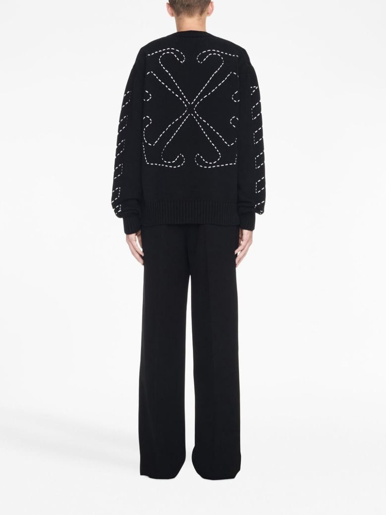 cotton crew-neck sweater by Selfnex