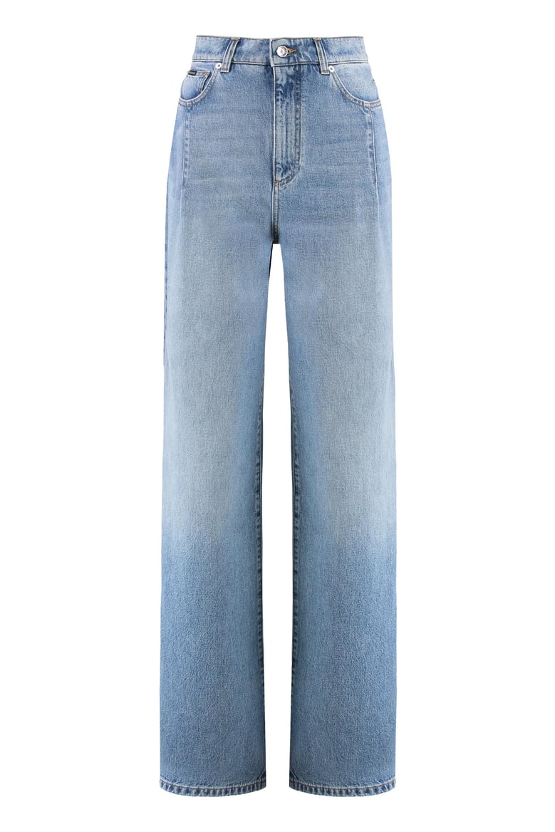 wide-leg jeans with 5 pockets by Selfnex