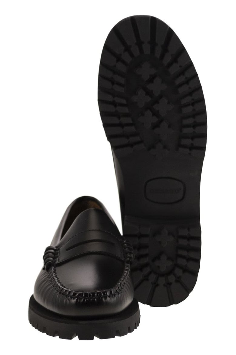 moccasins dan lug in leather by Selfnex