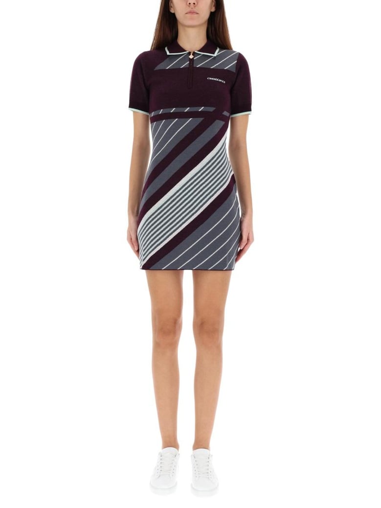 diagonal tennis polo dress by Selfnex