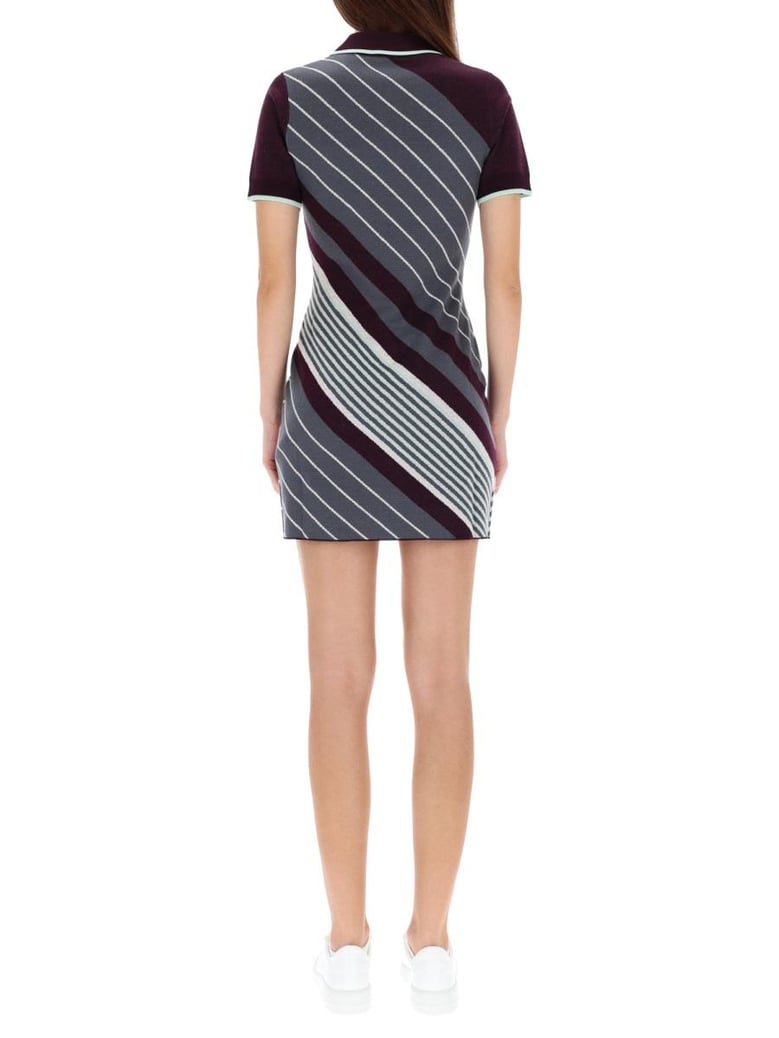 diagonal tennis polo dress by Selfnex