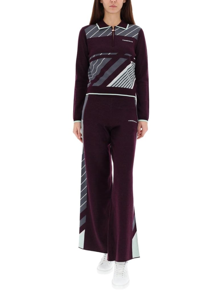 diagonal tennis pants by Selfnex