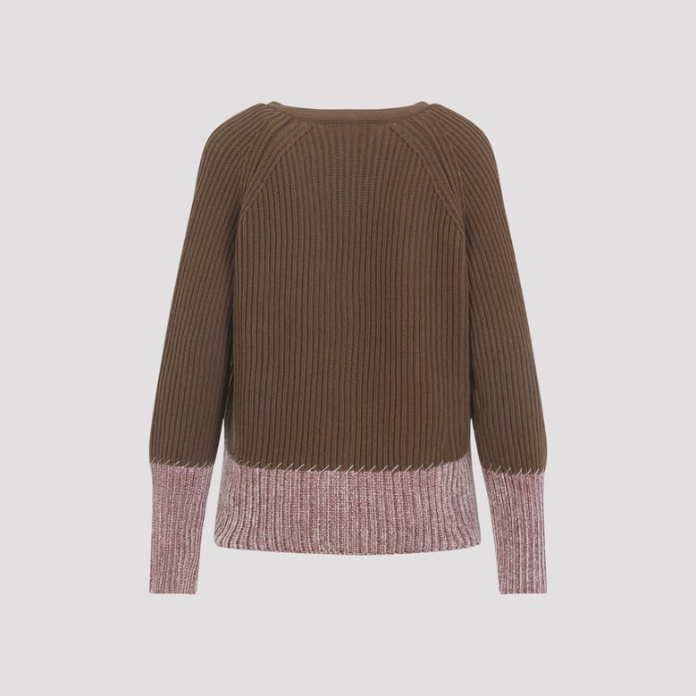 cardigan with color block pattern by Selfnex