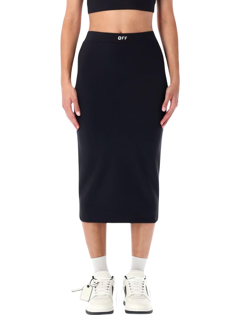 midi skirt with logo by Selfnex
