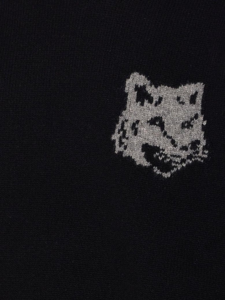 fox head wool jumper by Selfnex