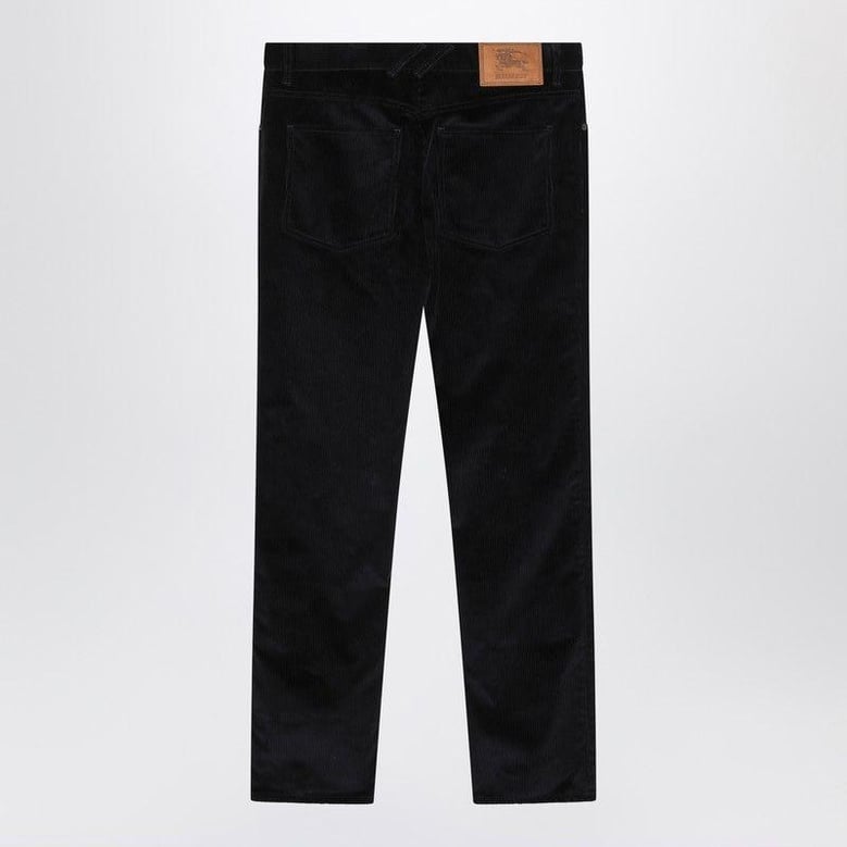 dark blue cotton corduroy trousers by Selfnex