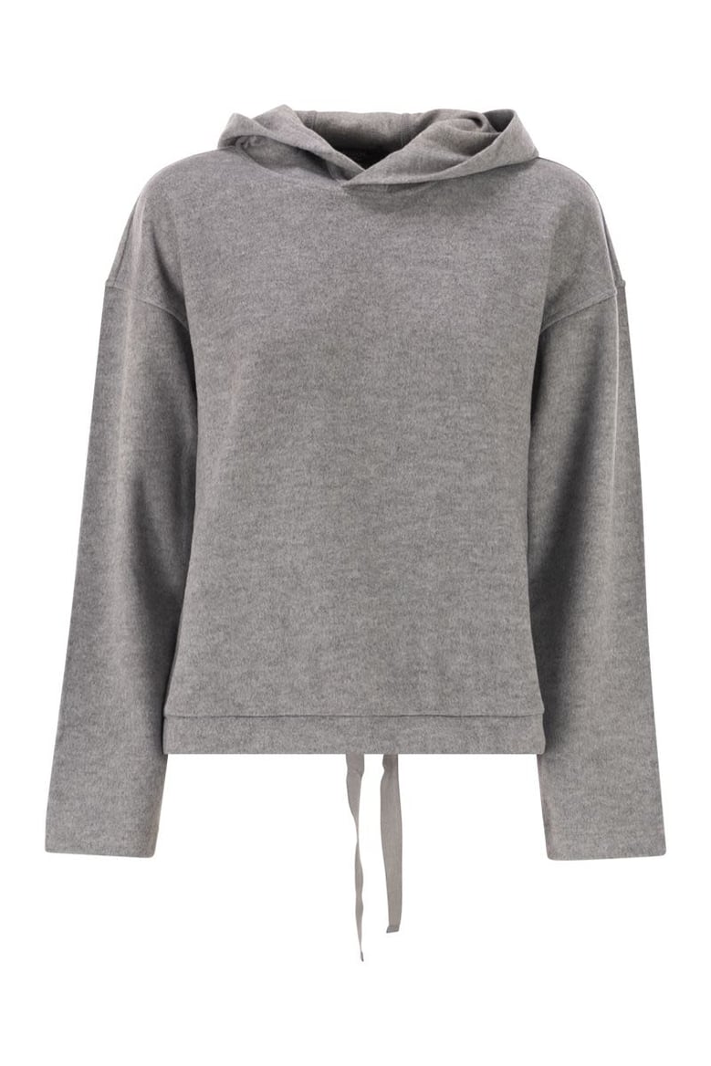 oscuri - drap jersey sweatshirt by Selfnex