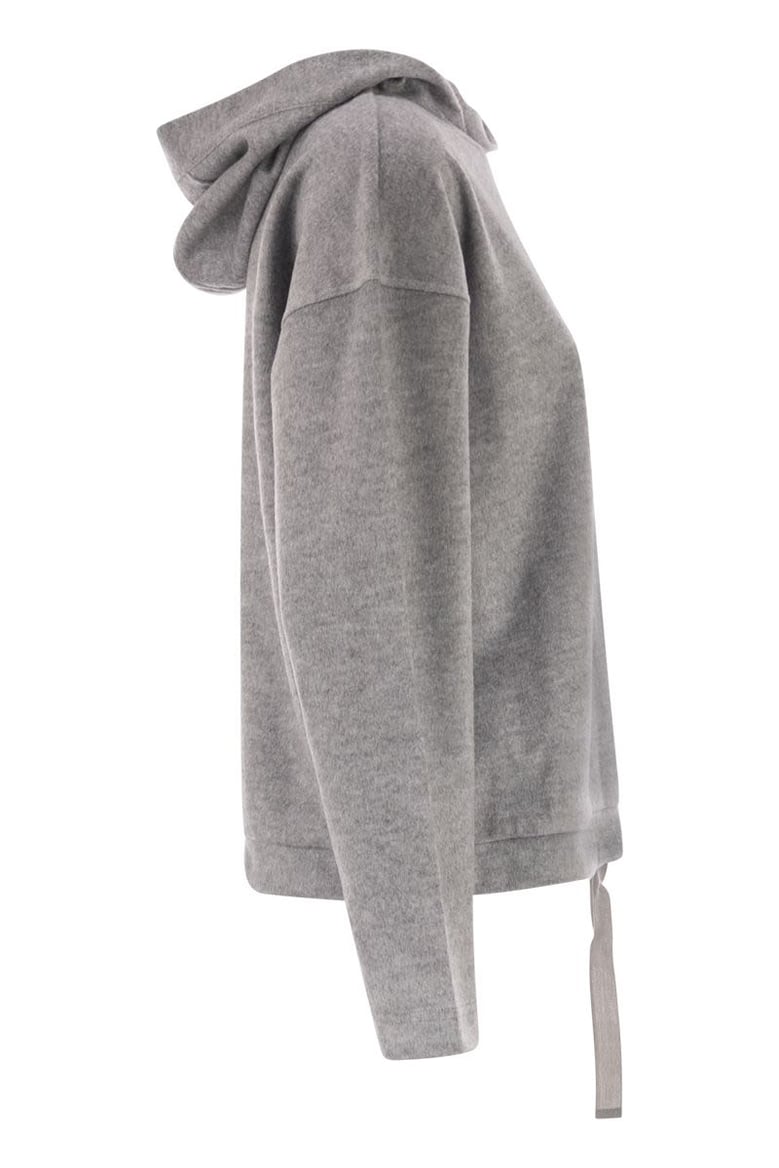 oscuri - drap jersey sweatshirt by Selfnex