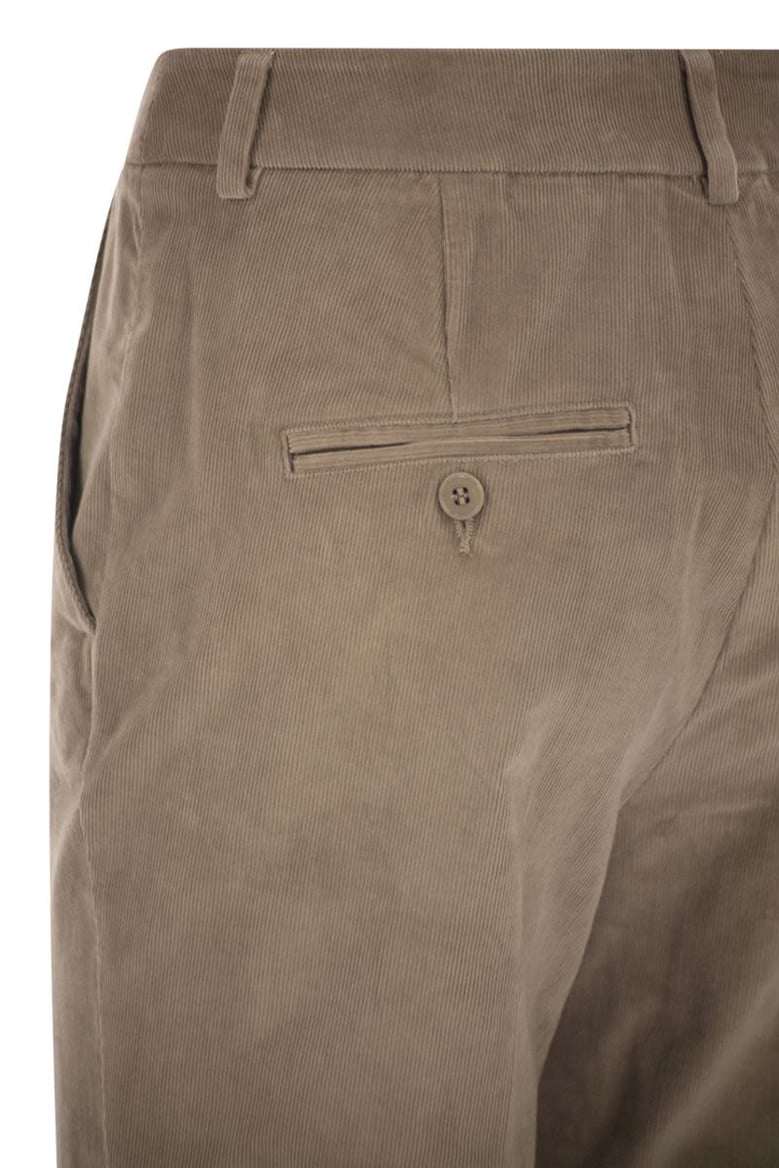 marruca - cotton velvet trousers by Selfnex