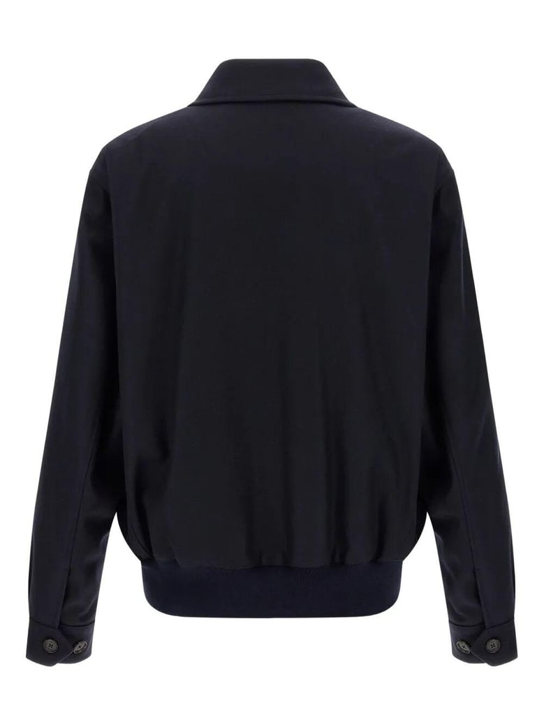 g18 melton - wool and cashmere bomber jacket by Selfnex