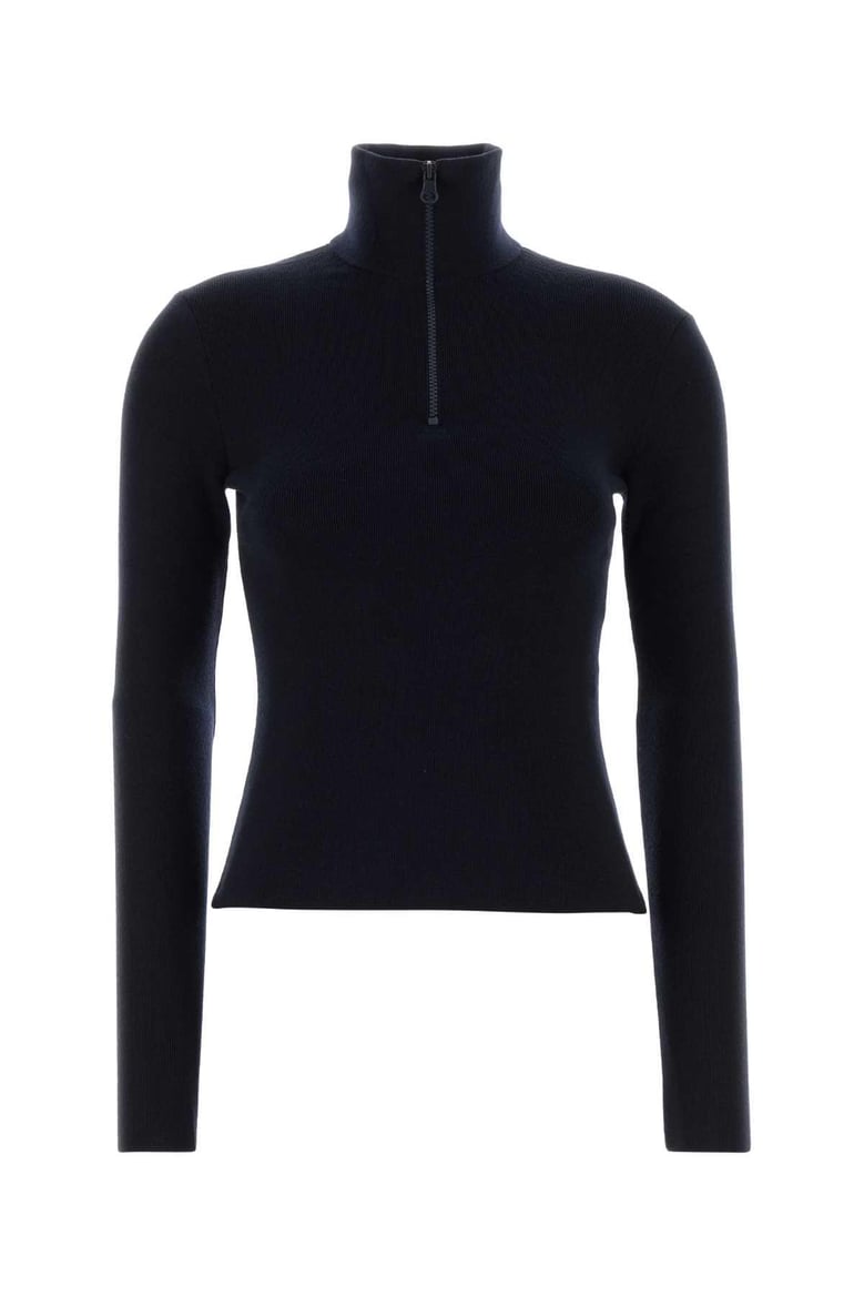 midnight blue wool sweater by Selfnex