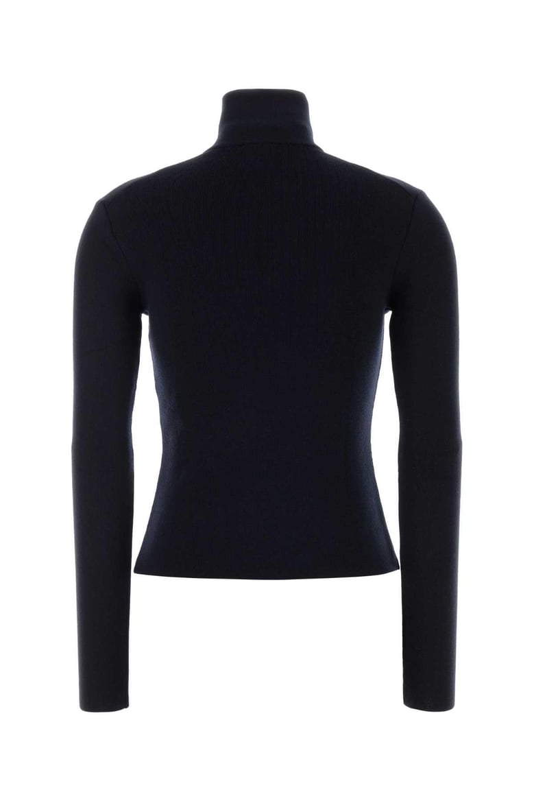 midnight blue wool sweater by Selfnex