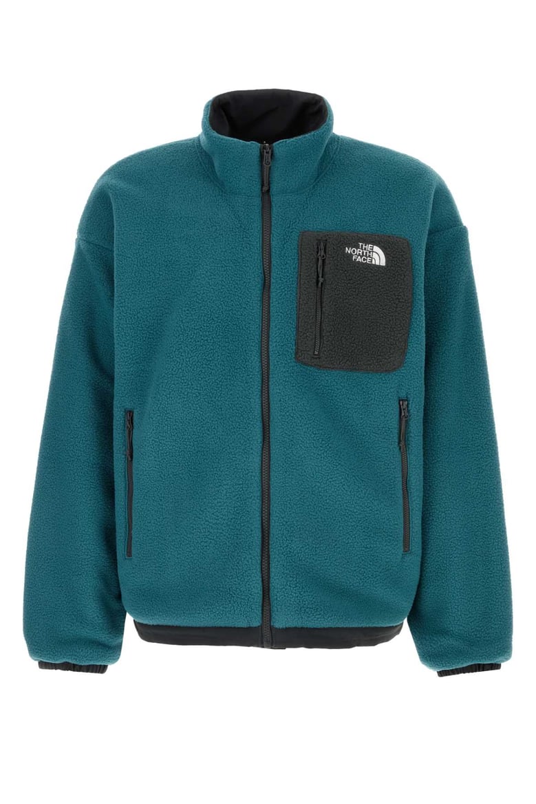 petrol fleece reversible jacket by Selfnex