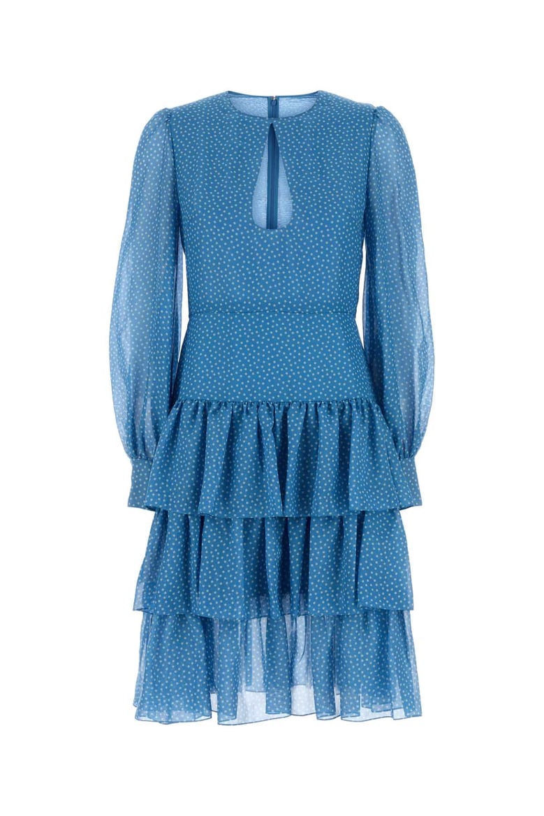 printed silk dress by Selfnex