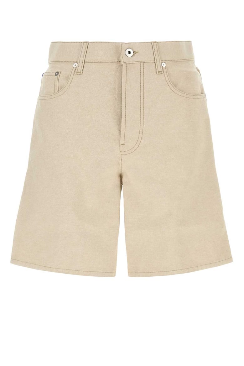 sand cotton bermuda shorts by Selfnex
