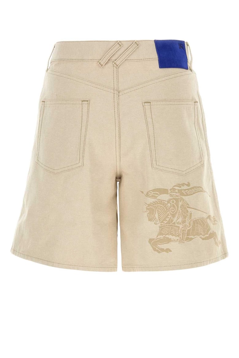 sand cotton bermuda shorts by Selfnex