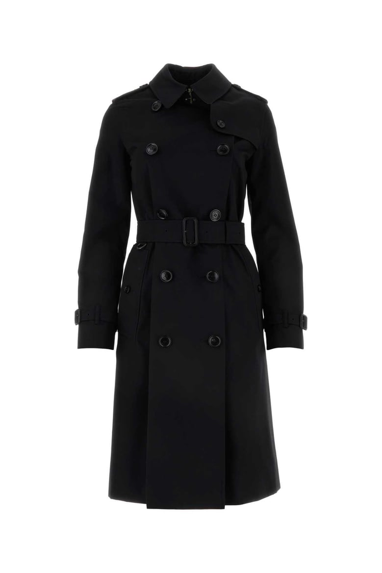 black gabardine heritage kensington trench coat by Selfnex