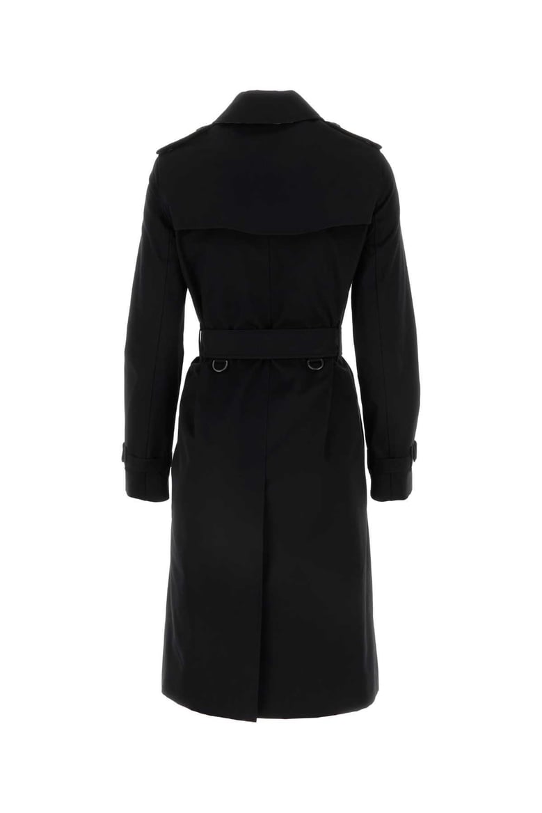 black gabardine heritage kensington trench coat by Selfnex