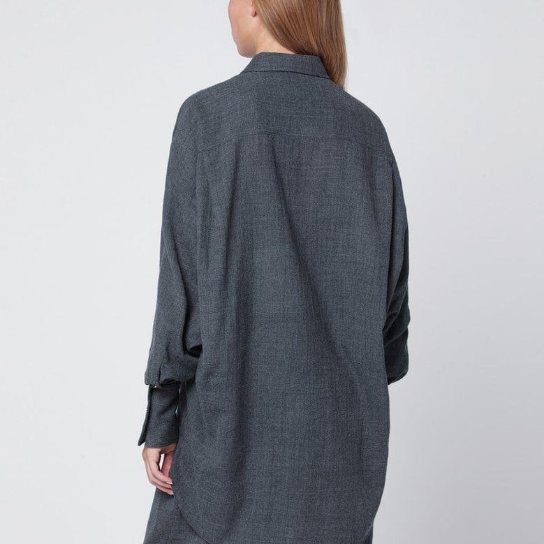 georgia shirt with removable wool scarf by Selfnex