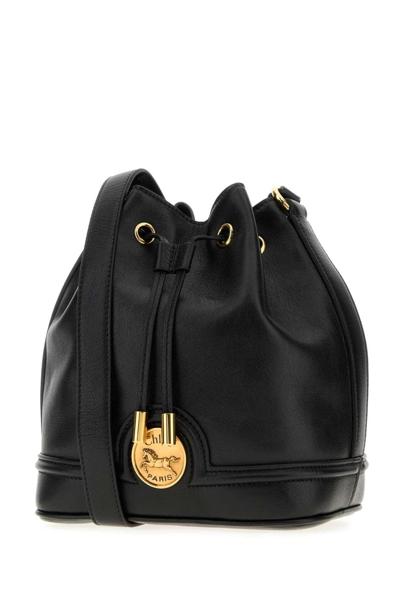 bucket bag in leather by Selfnex