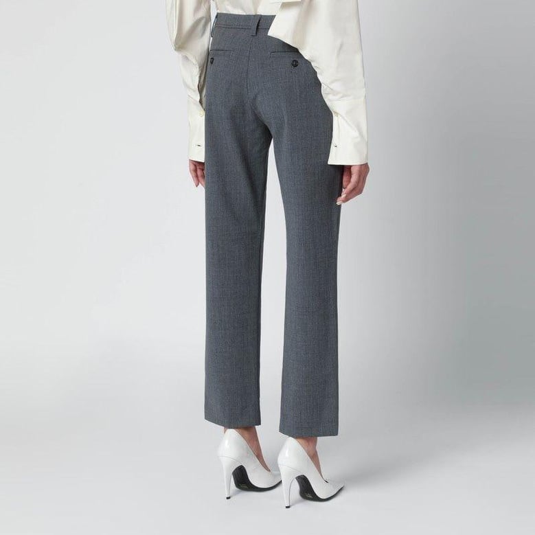 grey woolblend trousers by Selfnex