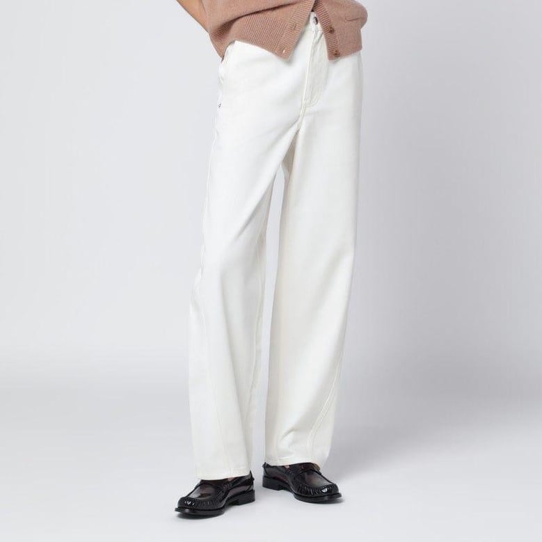 white cotton trousers by Selfnex