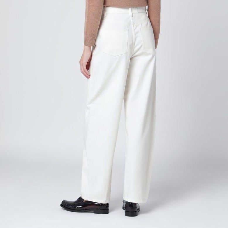 white cotton trousers by Selfnex