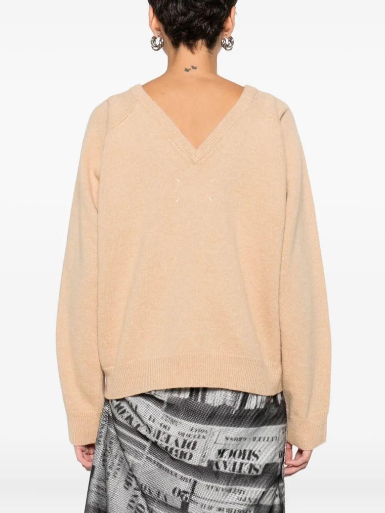 wool crewneck sweater by Selfnex