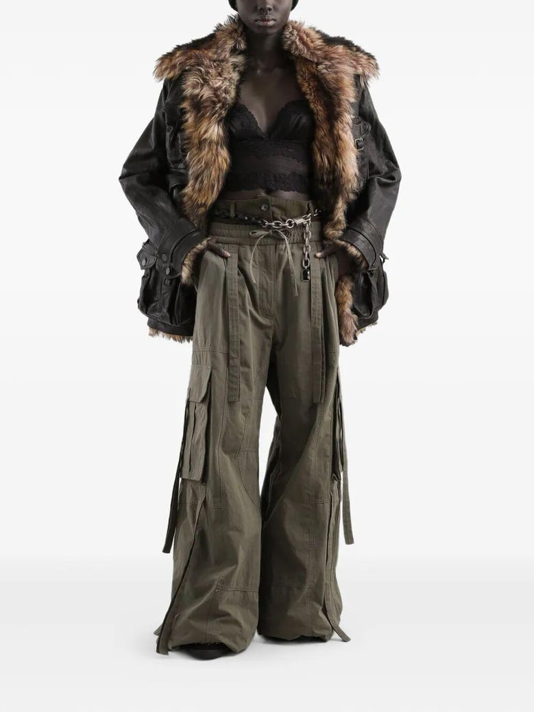 waxed faille pants by Selfnex