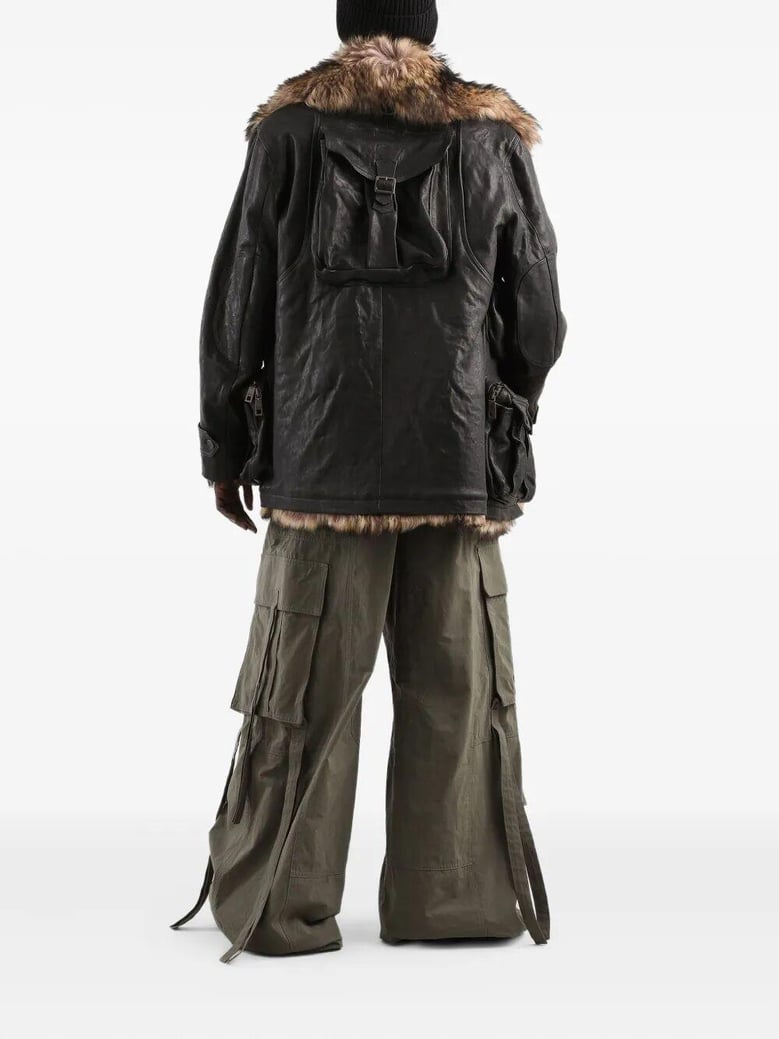 waxed faille pants by Selfnex
