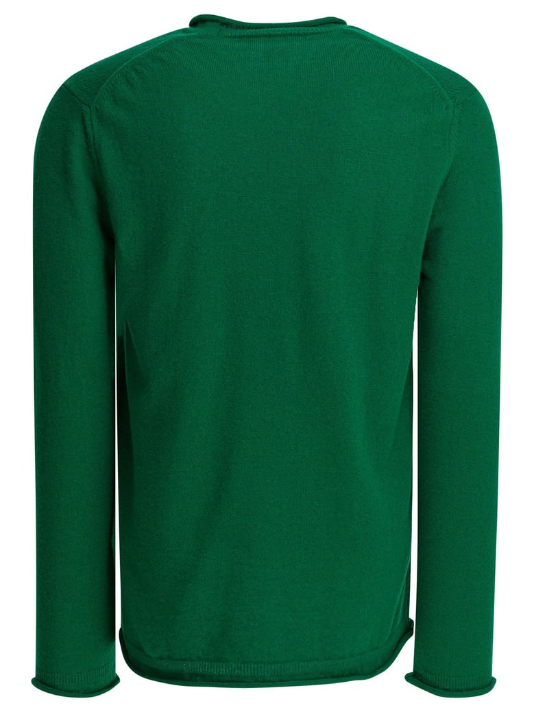 green wool knitwear by Selfnex