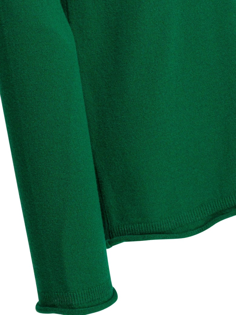 green wool knitwear by Selfnex