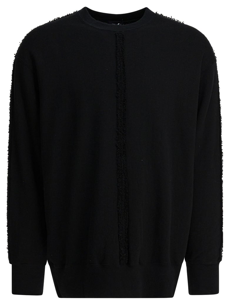 black cotton sweatshirt by Selfnex