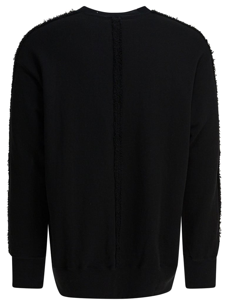 black cotton sweatshirt by Selfnex