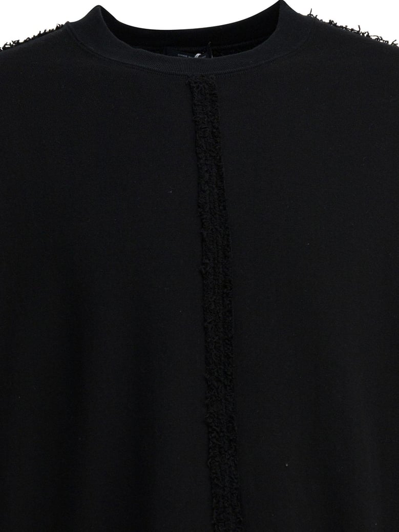 black cotton sweatshirt by Selfnex