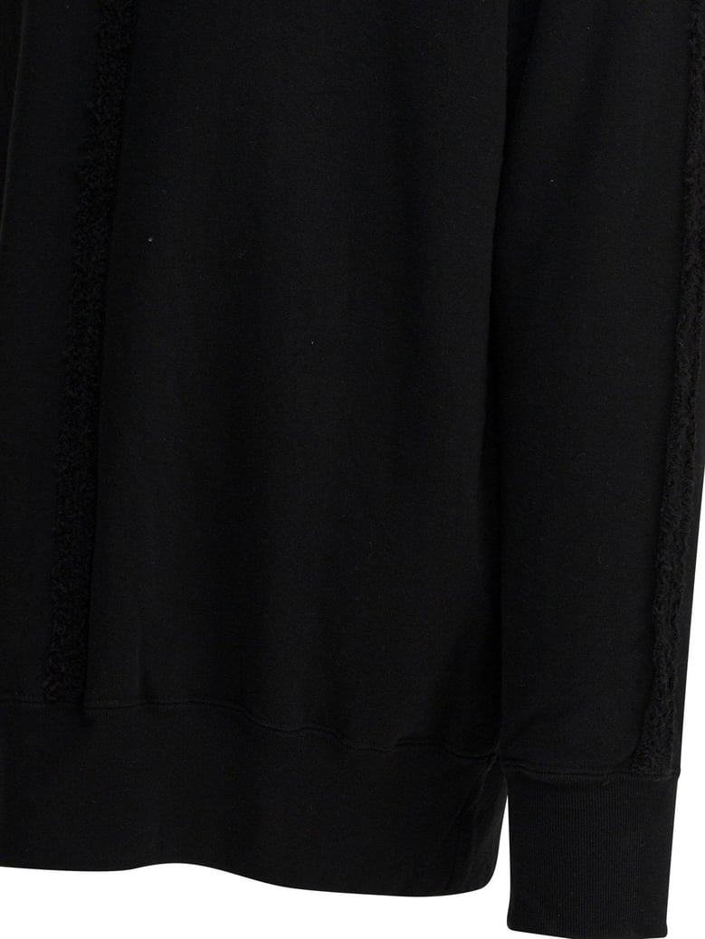 black cotton sweatshirt by Selfnex