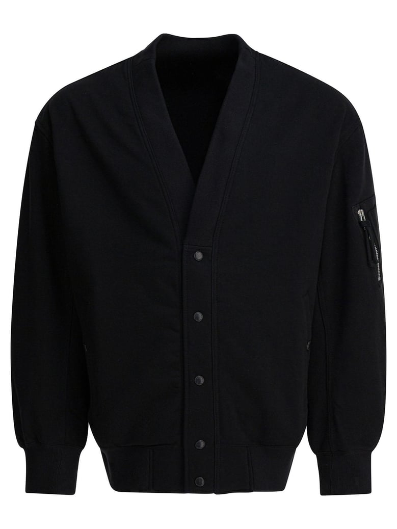 black cotton blend knitwear by Selfnex