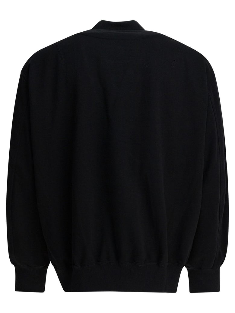 black cotton blend knitwear by Selfnex