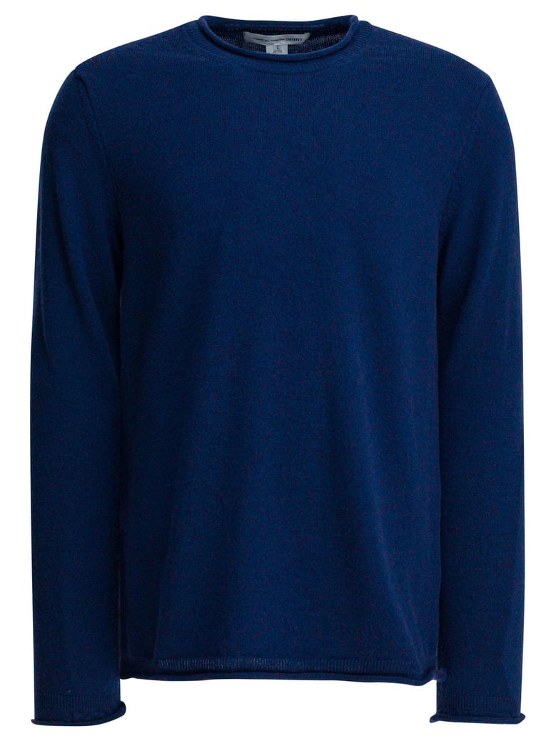blue wool knitwear by Selfnex