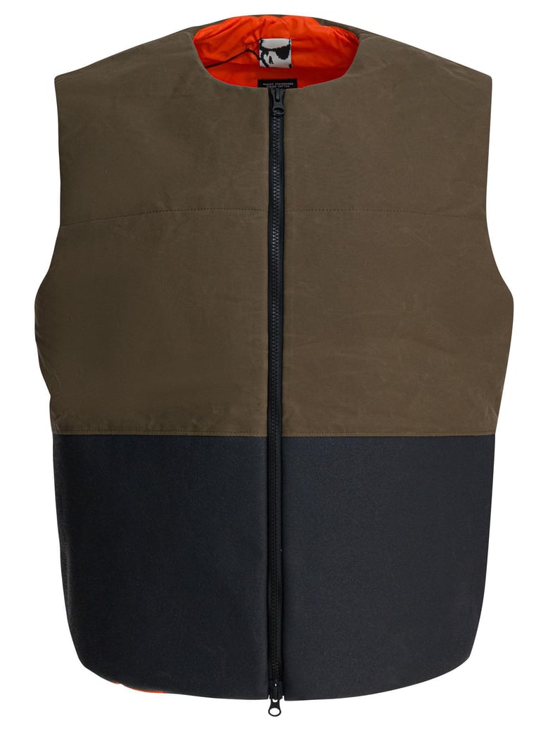 brown cotton padded jacket by Selfnex