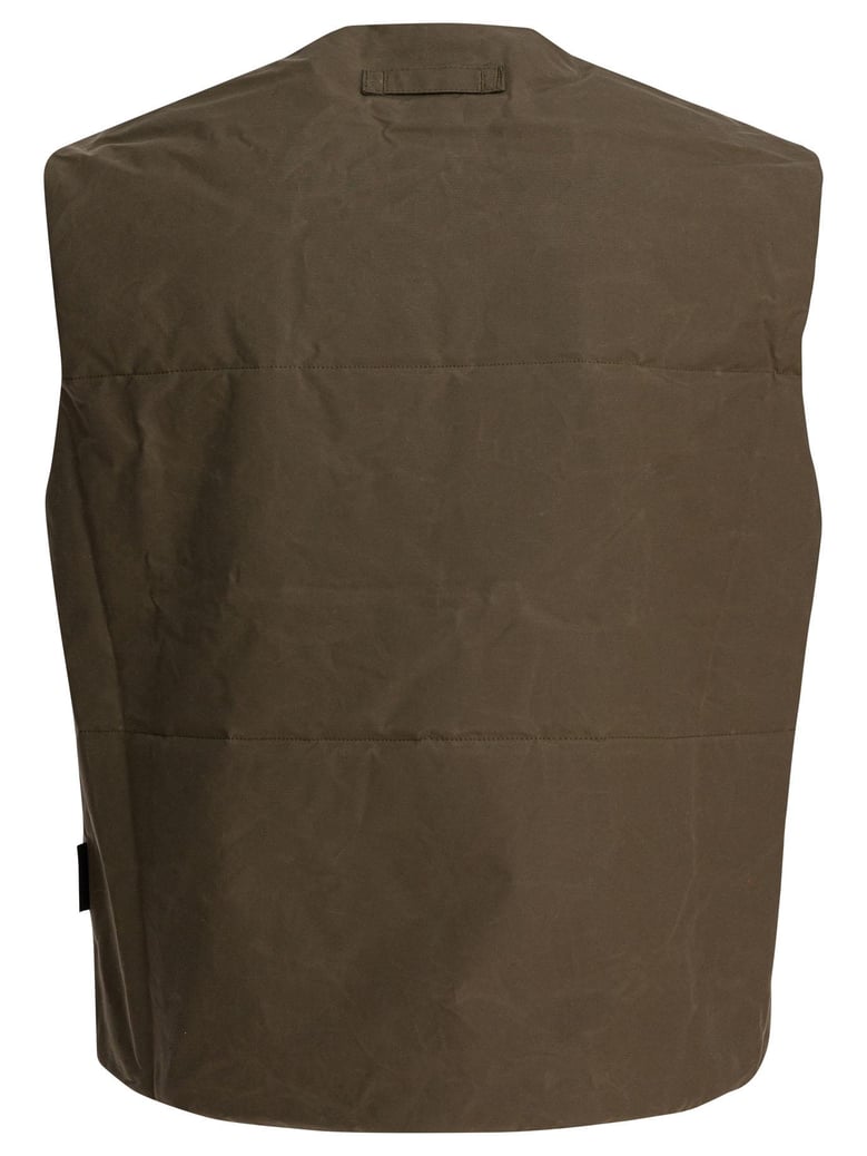 brown cotton padded jacket by Selfnex