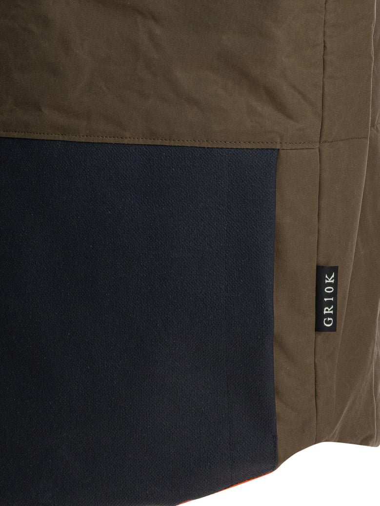 brown cotton padded jacket by Selfnex