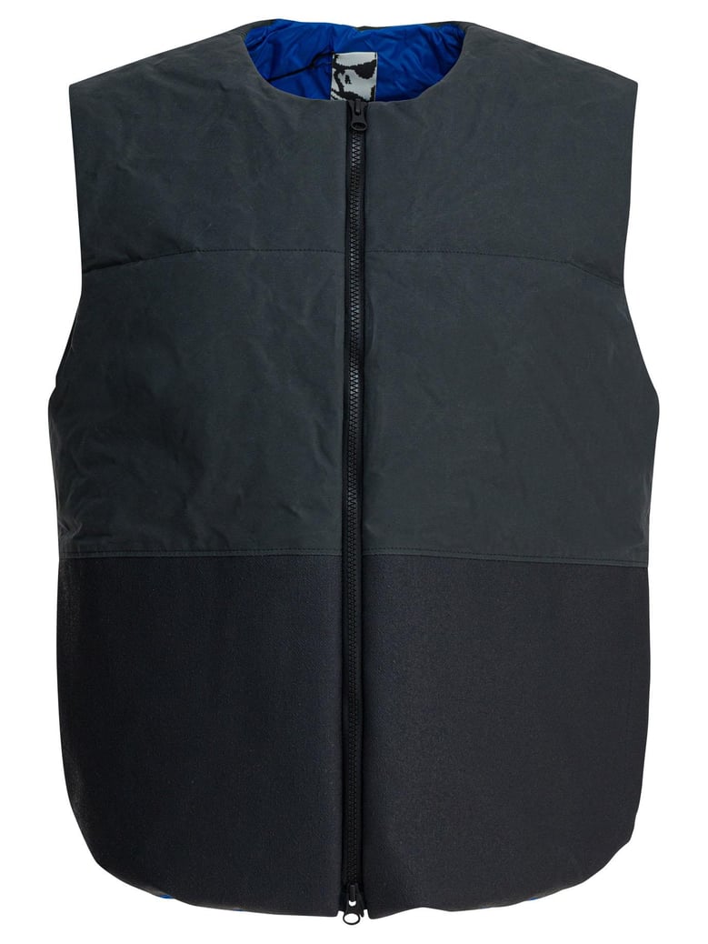 grey cotton padded jacket by Selfnex