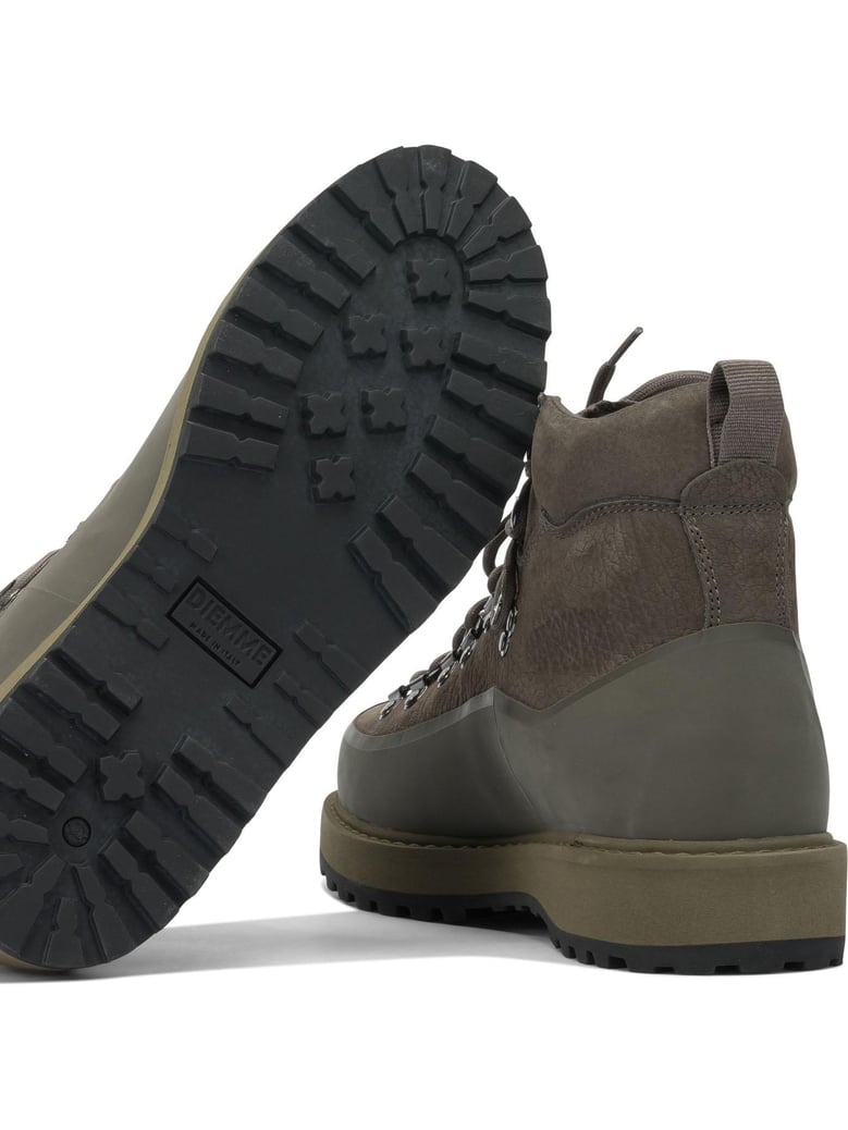 grey leather ankle boots by Selfnex